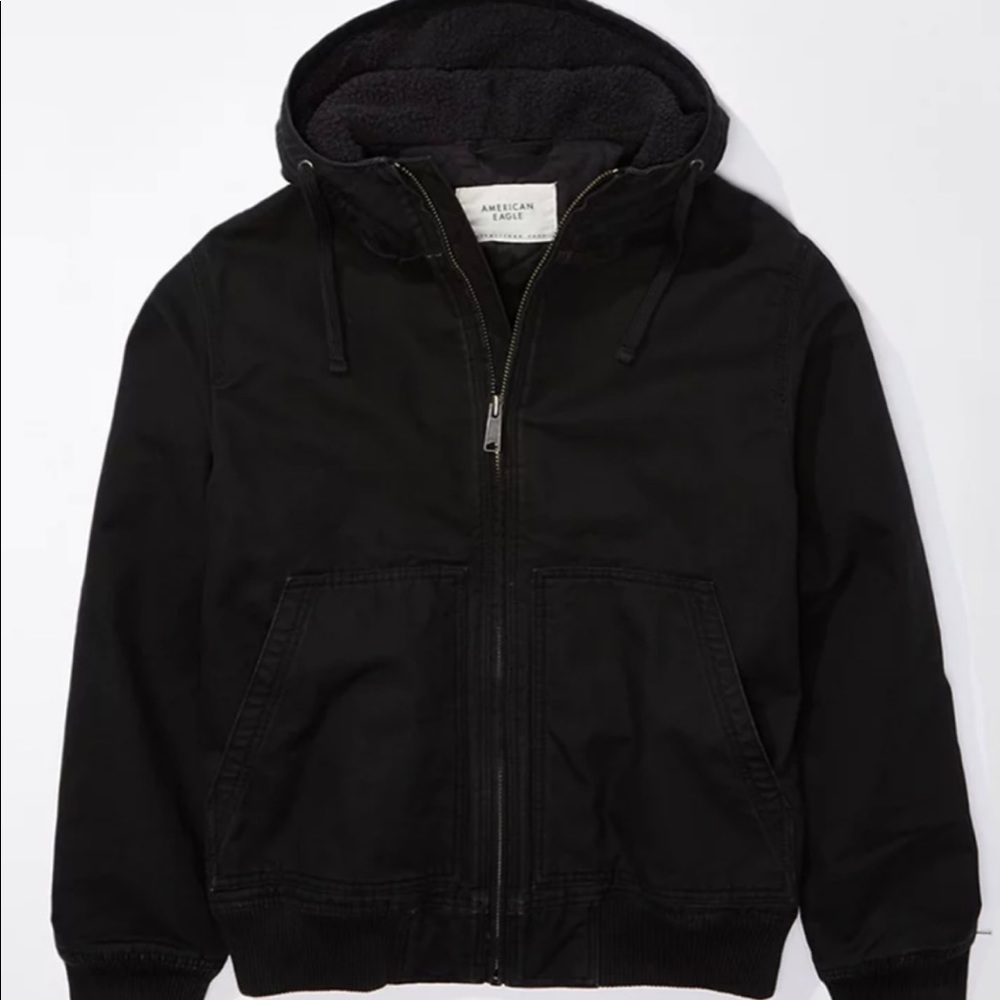 Black Coat Jacket w/ zipper. Brand new. Tags still on ($99USD)